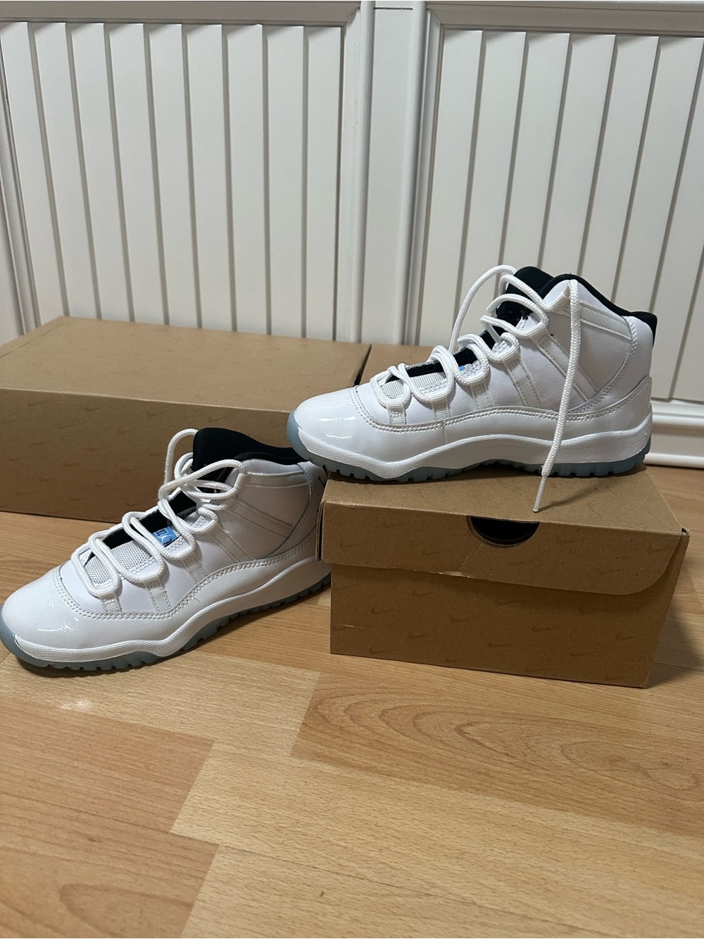Kids White  Jordans